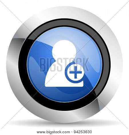 add contact icon  original modern design for web and mobile app on white background
