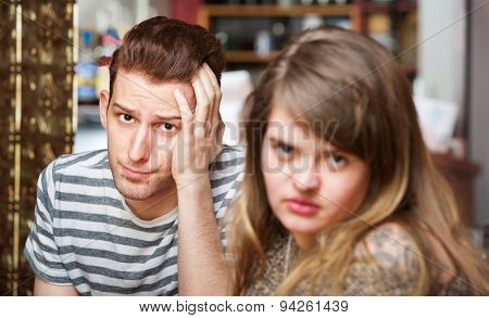 Frustrated Man And Woman