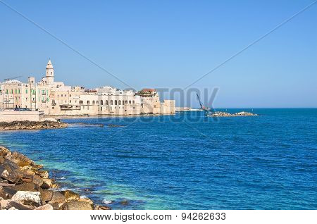 Panoramic view of Molfetta. Puglia. Southern Italy.