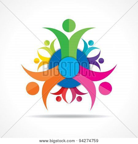 Teamwork Concept - Group of People stock vector