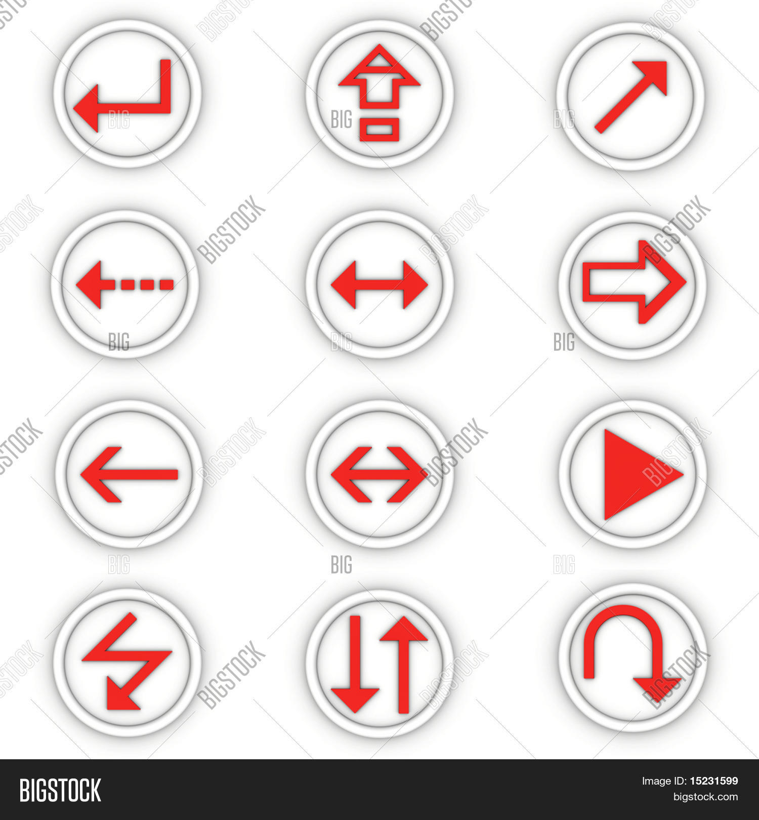 Set Round Icons Design Image & Photo (Free Trial) | Bigstock