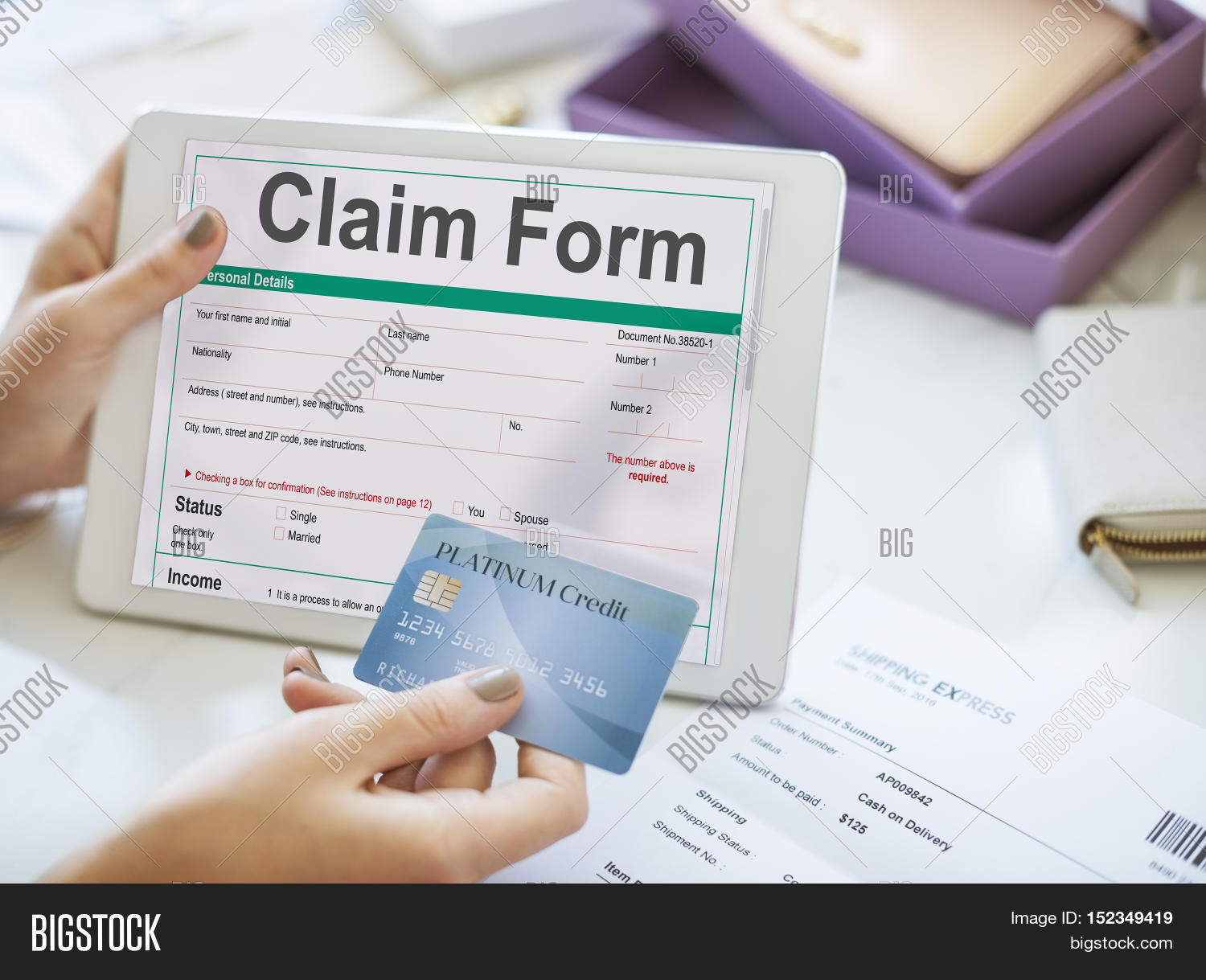 Claim Form Document Image & Photo (Free Trial) | Bigstock