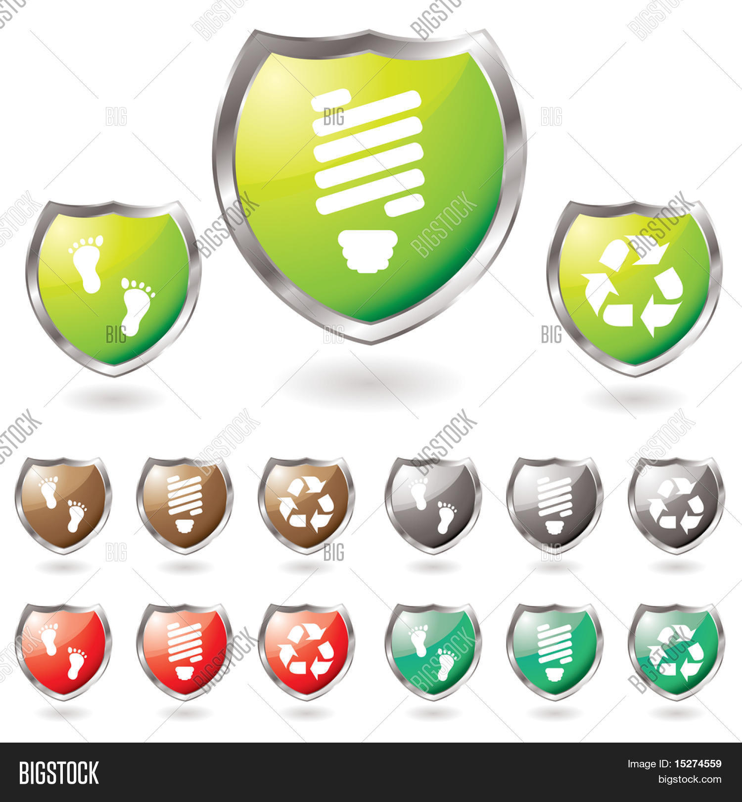 Collection Eco Shields Image & Photo (Free Trial) Bigstock