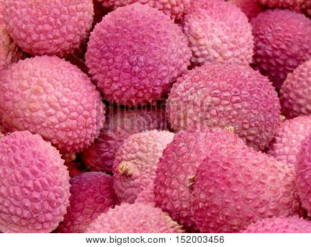 Lichi Fruits on bazaar in Tel Aviv Israel July 5 2012