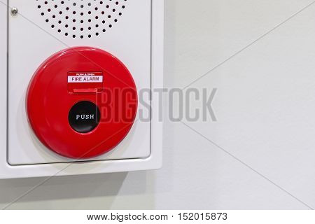 push switch fire alarm and the alarm speaker box