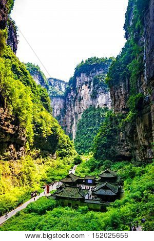 Wulong National Park, Chongqing, China the most famous place of valley in china world heritage landscape