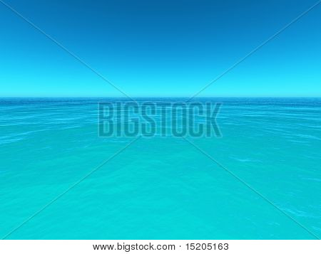 Čisté nebe nad mořem