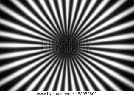 Optical effective hypnotic, converging black and white rays