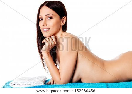 Beauty. Girl in the spa salon