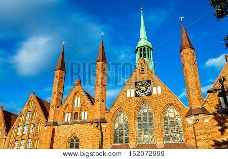 Heiligen-Geist-Hospital or Holy Spirit Hospital in Lubeck - Schleswig-Holstein, Germany