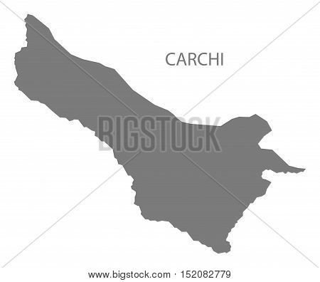 Carchi Ecuador Map grey illustration high res