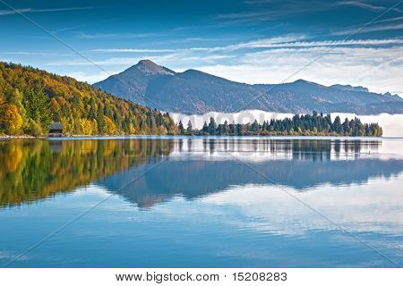 Obrázek Walchensee v Bavorsku, Německo