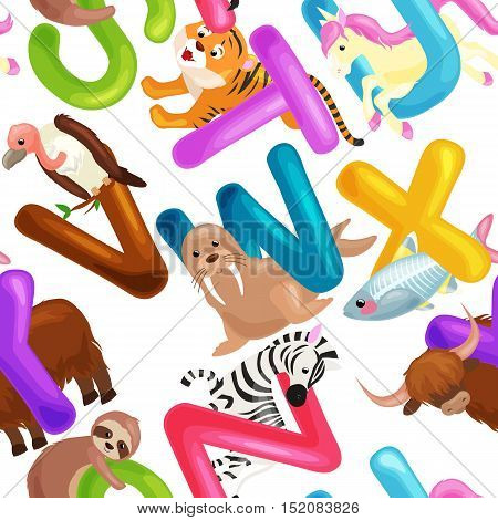 Animals Alphabet Set Vector & Photo (Free Trial) | Bigstock