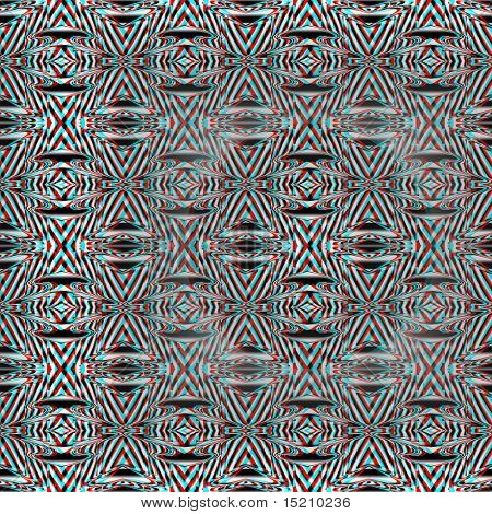 En nice abstrakt 3d rød grøn anaglyph baggrund