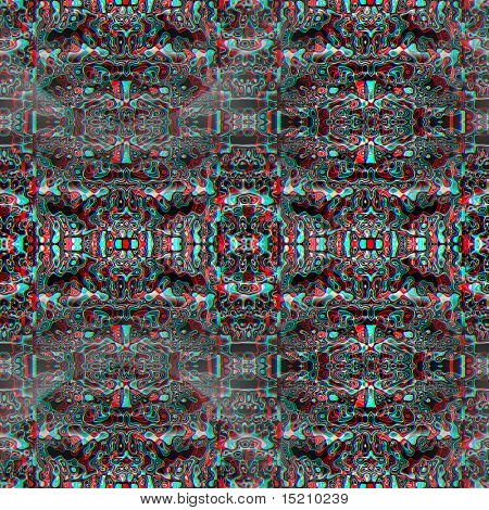 En nice abstrakt 3d rød grøn anaglyph baggrund