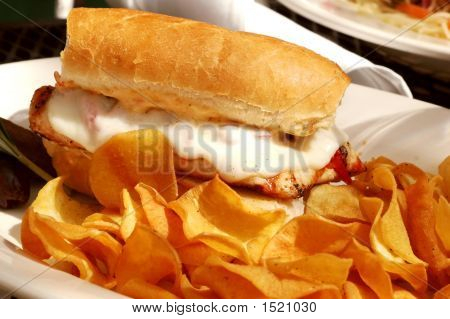 gegrilltes Huhn sandwich
