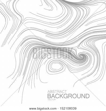 Abstract artistic curl background with swirled stripes. Vector vintage illustration of swirled and curled stripes background. Marble or acrylic texture imitation. Cool and Swirly background