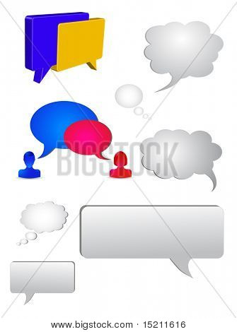 Vector shat scatole di design - set