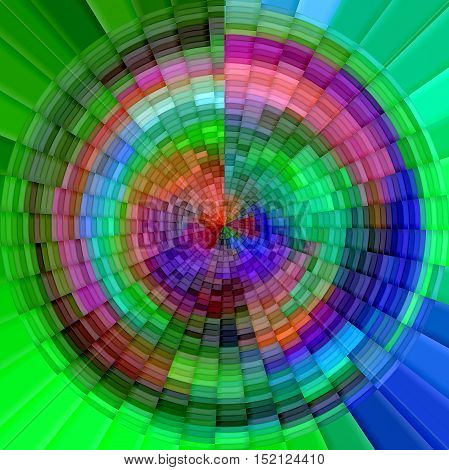 Abstract coloring background of the abstract gradient with visual mosaic, cubism and poolar coordinates effects
