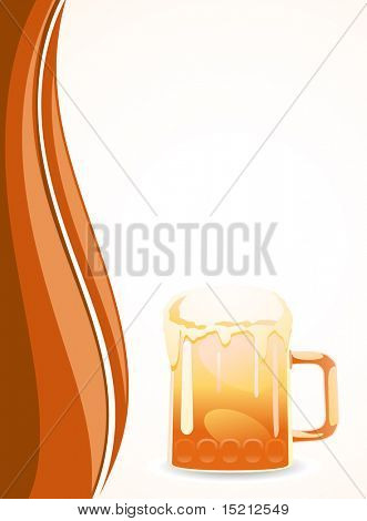caneca de cerveja de vetor