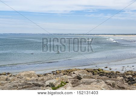 Sunny Beach In Brittany