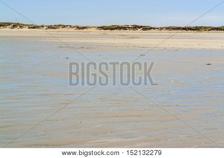 Sunny Beach In Brittany