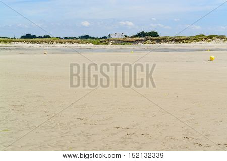 Sunny Beach In Brittany
