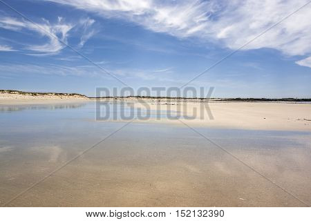 Sunny Beach In Brittany