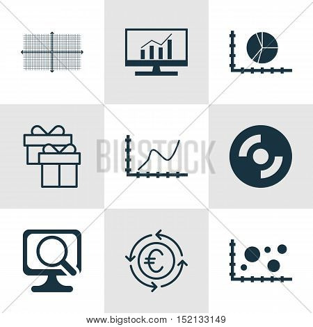 Set Of 9 Universal Editable Icons For Seo, Computer Hardware And Statistics Topics. Includes Icons S