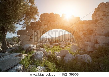 Ruines of Lykian city in Turkey