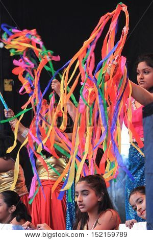 London UK. 16th October 2016. The Mayor of London Festival Of Dewali performers and scenes at Trafalgar Square