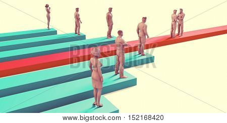 Business Development or Bizdev as a Corporate Concept 3d Illustration Render