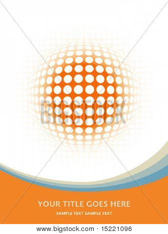 Colorful digital globe vector.