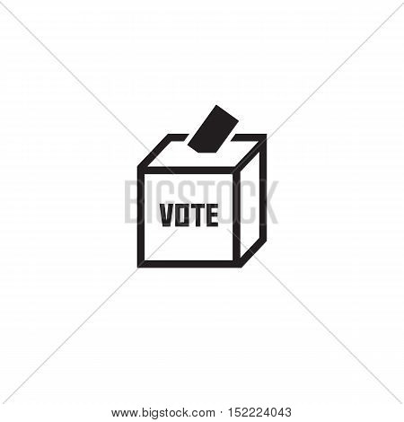 Voting Concept - Vote At Ballot Box Icon
