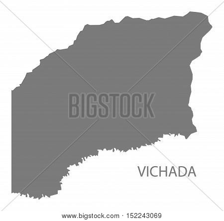 Vichada Colombia Map in grey illustration high res