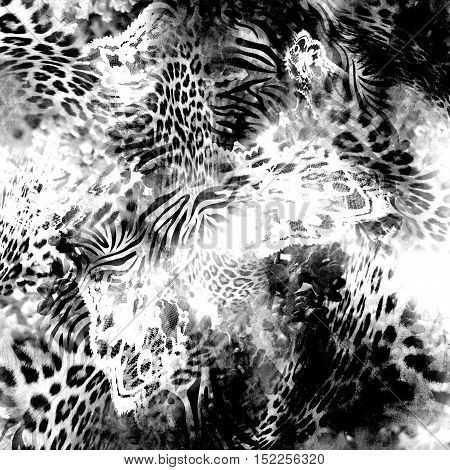 leopard and lace surface skin seamless background