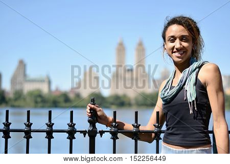 Brazilian Girl Near Water