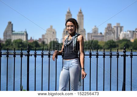 Brazilian Girl Near Water