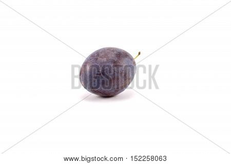 Ripe plum on a white background. Isolated.