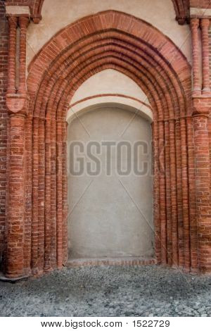 Ummauerte Tür