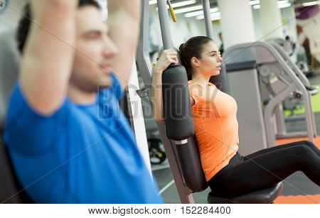 Young Couple In The Gym