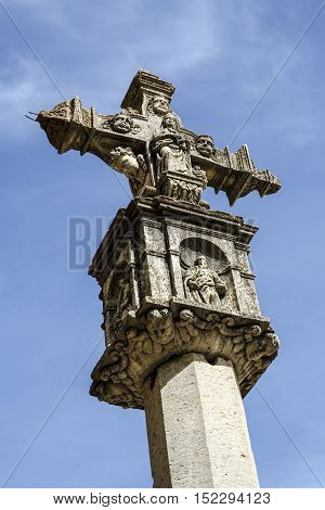 detail cruzeiro capital of Castellon Morella Valencian Community Spain