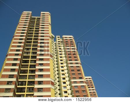 Um bloco de apartamentos de Hdb em Cingapura