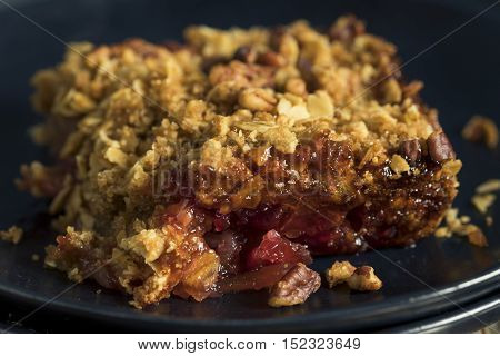 Homemade Cranberry Apple Cobbler Crumble