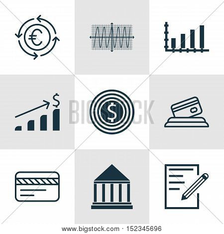 Set Of 9 Universal Editable Icons For Airport, Statistics And Education Topics. Includes Icons Such