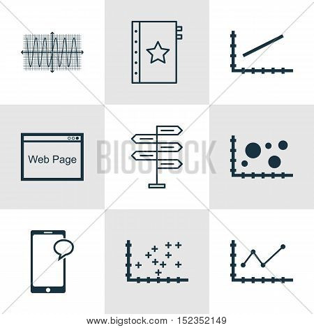 Set Of 9 Universal Editable Icons For Human Resources, Statistics And Advertising Topics. Includes I