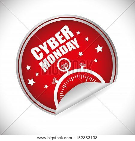 cyber monday sale event vector illustration design