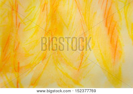 painted by pencils and brushes bright background