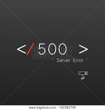 Vectors Abstract background 500 connection error server internet