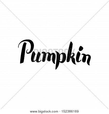 Pumpkin Calligraphy. Vector & Photo (Free Trial) | Bigstock